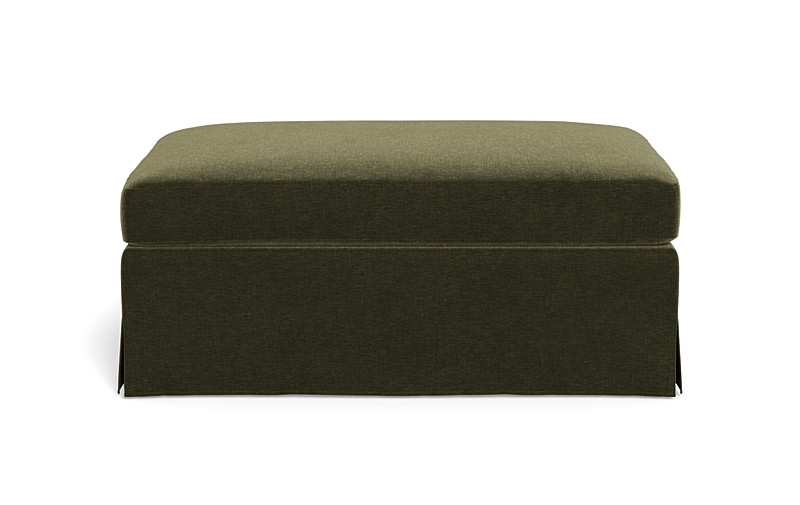 Sloan Slipcovered Ottoman - Image 0