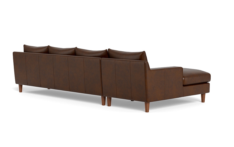 Sloan Leather 4-Seat  Chaise Sectional - Image 3
