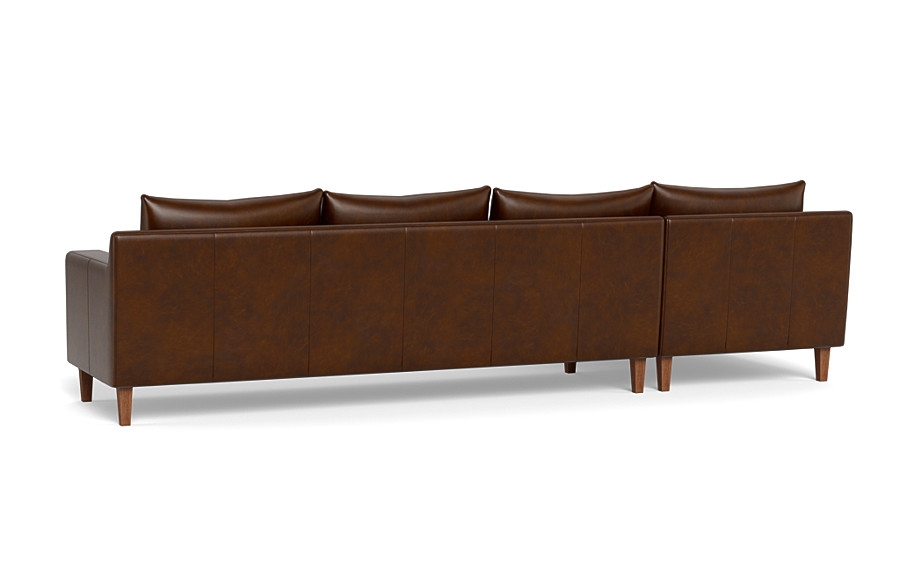 Sloan Leather 4-Seat  Chaise Sectional - Image 4