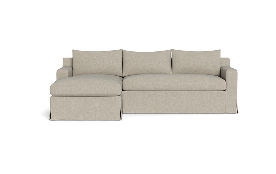 Sloan Slipcovered  Chaise Sectional - Image 0