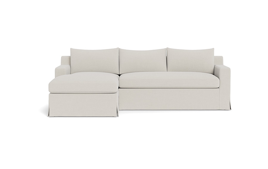 Sloan Slipcovered  Chaise Sectional - Image 0