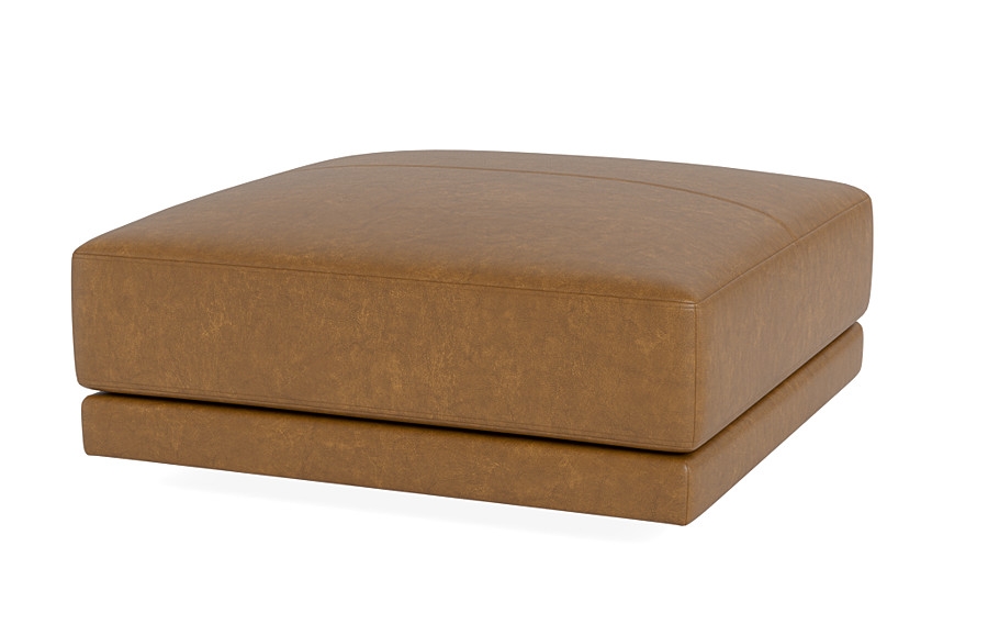Lukas Leather Square Ottoman  - Image 2