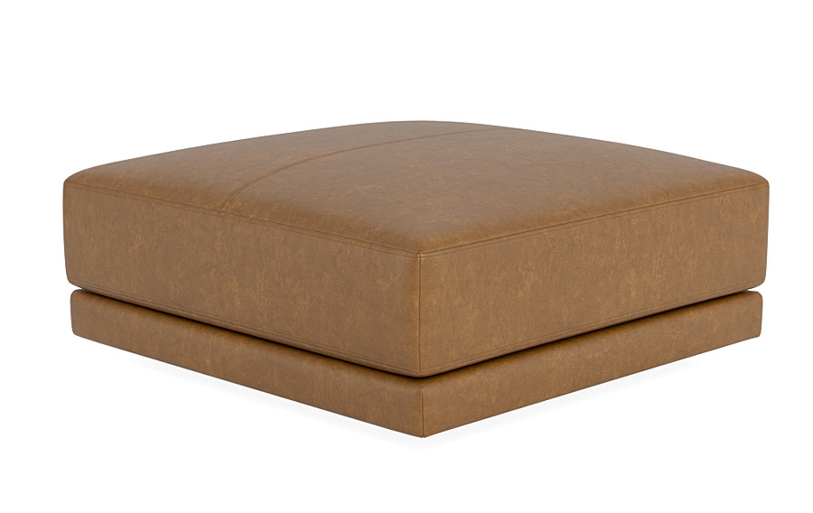 Lukas Leather Square Ottoman  - Image 3