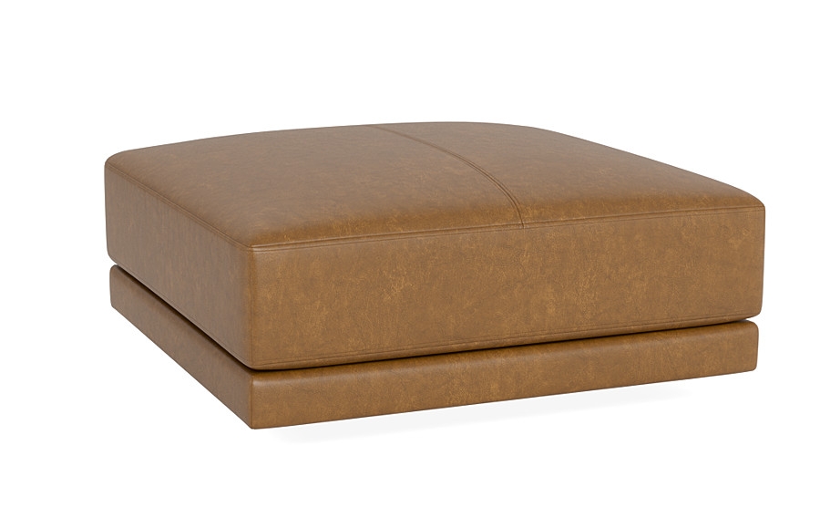 Lukas Leather Square Ottoman  - Image 4