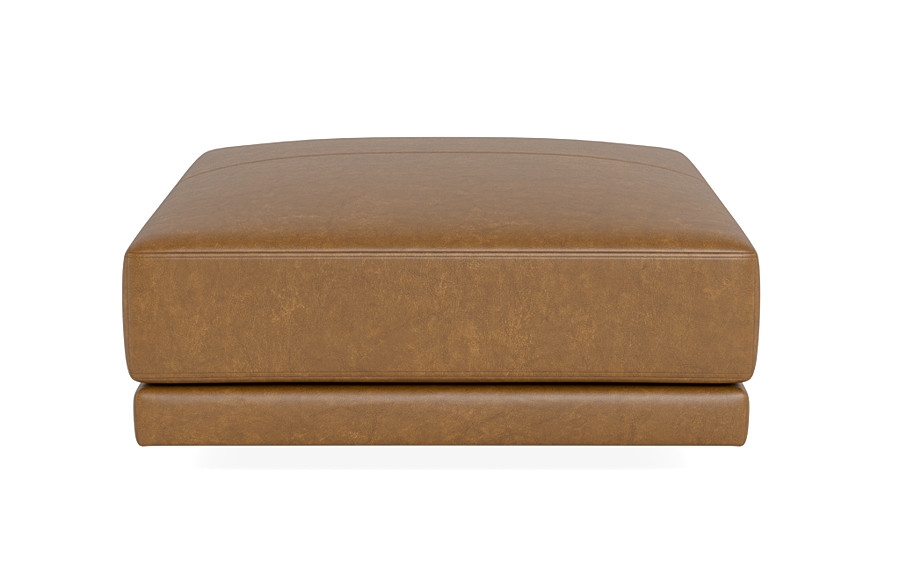 Lukas Leather Square Ottoman  - Image 1