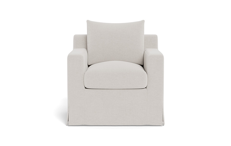 Sloan Slipcovered Petite Chair - Image 0