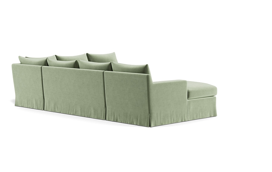 Sloan Slipcovered 4-Piece Corner Sectional Sofa with  Chaise - Image 1