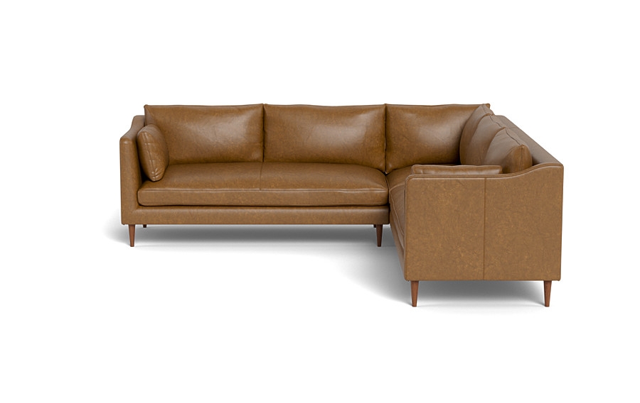 Caitlin Corner Leather Sectional Sofa by The EverygirlÃ?Â® - Image 0