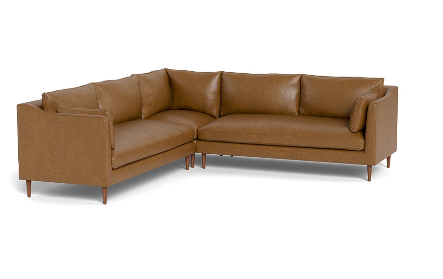 Caitlin Corner Leather Sectional Sofa by The EverygirlÃ?Â® - Image 2