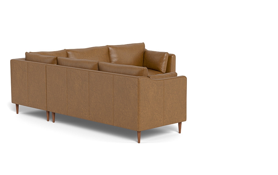 Caitlin Corner Leather Sectional Sofa by The EverygirlÃ?Â® - Image 1
