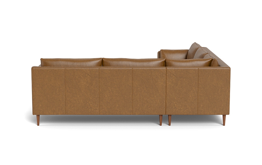 Caitlin Corner Leather Sectional Sofa by The EverygirlÃ?Â® - Image 3