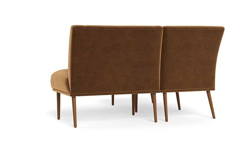 Dorian Upholstered Petite Left Banquette with Tufting Option - Image 4