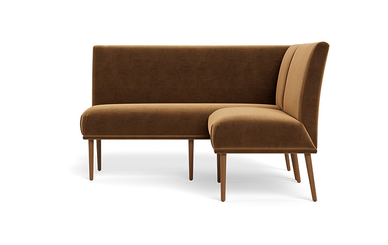 Dorian Upholstered Petite Left Banquette with Tufting Option - Image 1