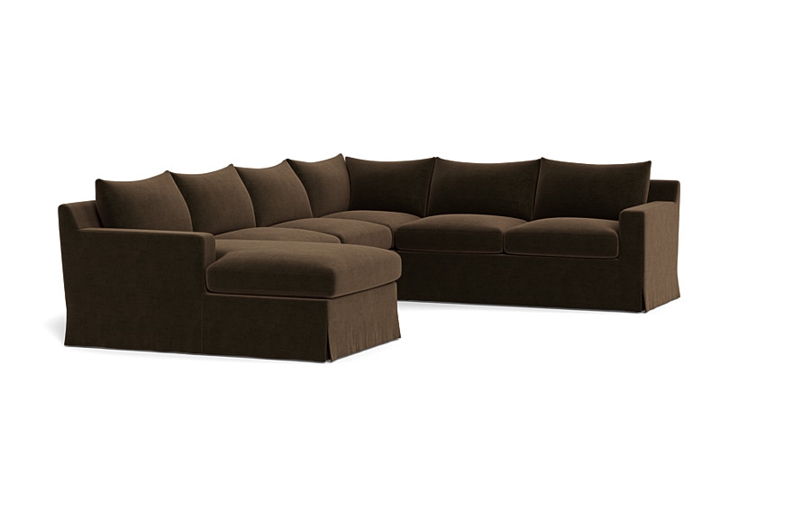 Sloan Slipcovered 4-Piece Corner Sectional Sofa with  Chaise - Image 2