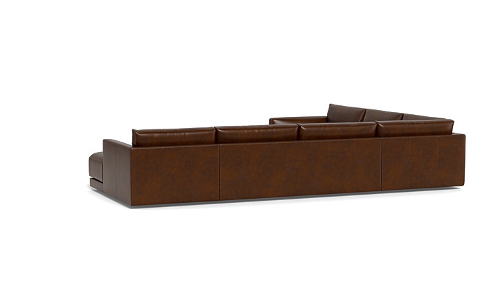 Lukas Leather 4-Piece 5-Seat Corner Chaise Sectional Right - Image 2