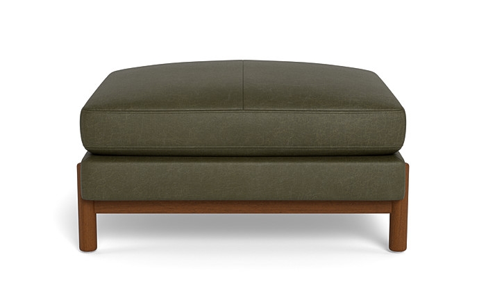 Oslo Leather Rectangle Ottoman - Image 0