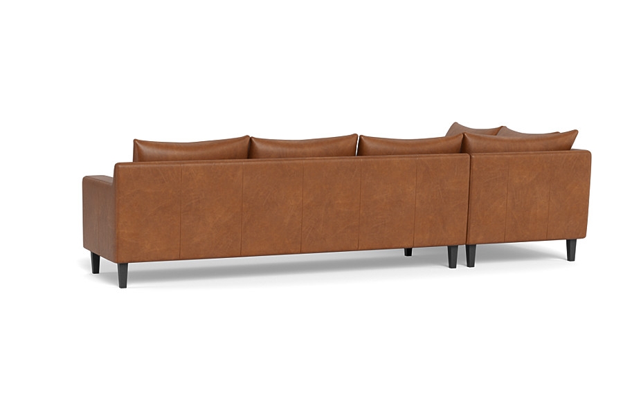 Sloan Leather 4-Seat  Bumper Sectional - Image 2