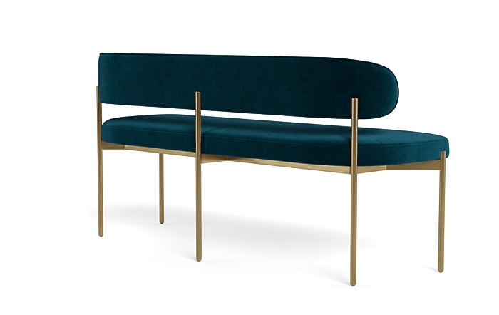 Hollis Upholstered Metal Framed Bench - Image 2