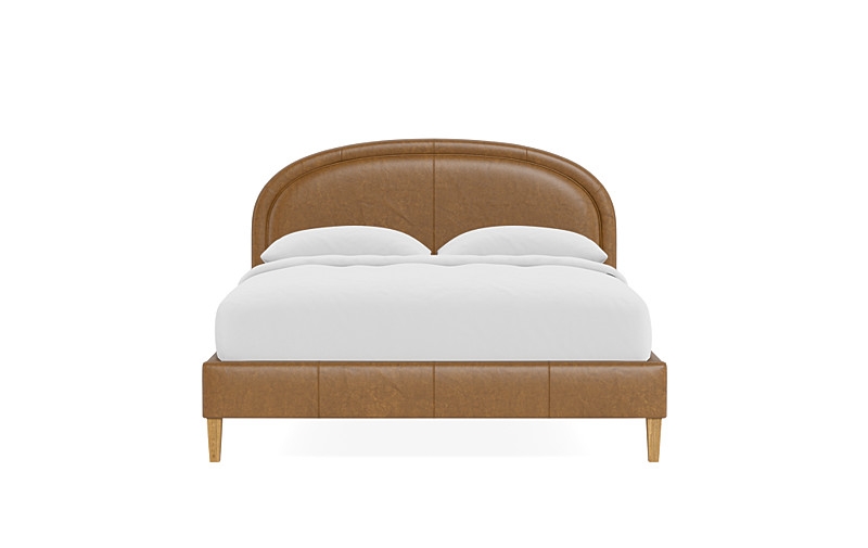 Anson Leather Upholstered Bed - Image 0