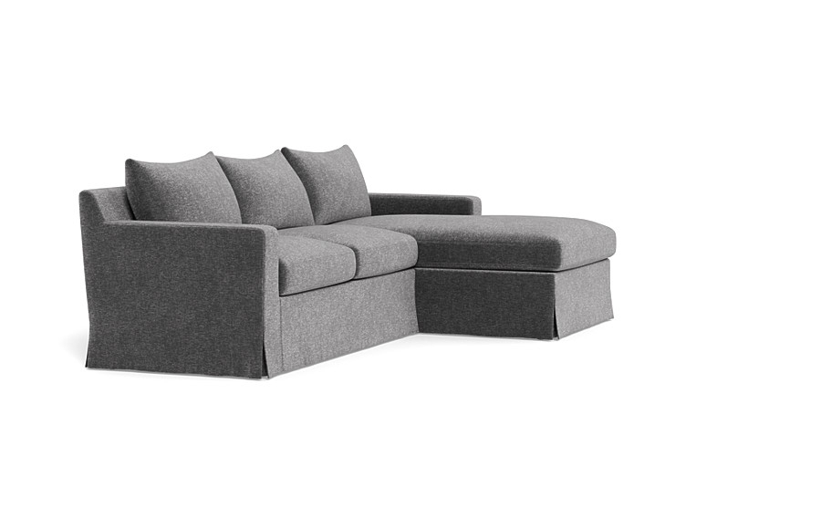 Sloan Slipcovered  Chaise Sectional - Image 4