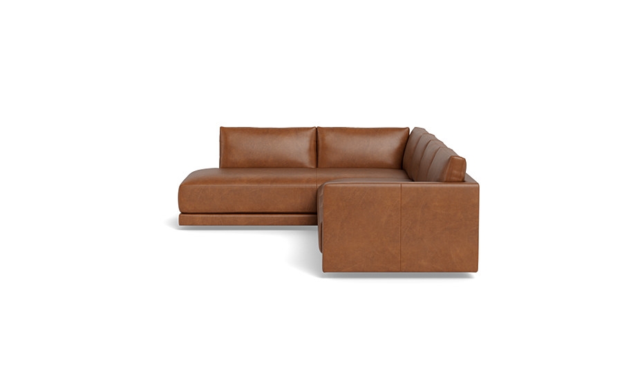 Lukas 4-Seat Leather Left Bumper Sectional - Image 3