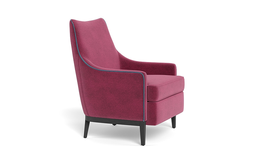 Kingsley Accent Chair with Contrast Piping - Image 1