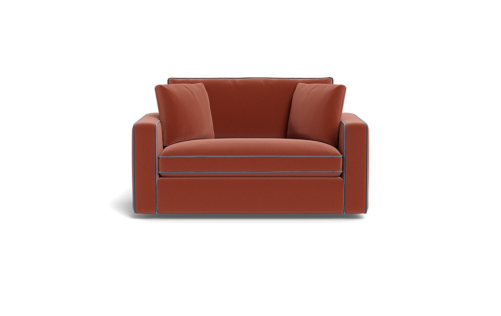 James Twin Sleeper Sofa with Contrast Piping - Image 0