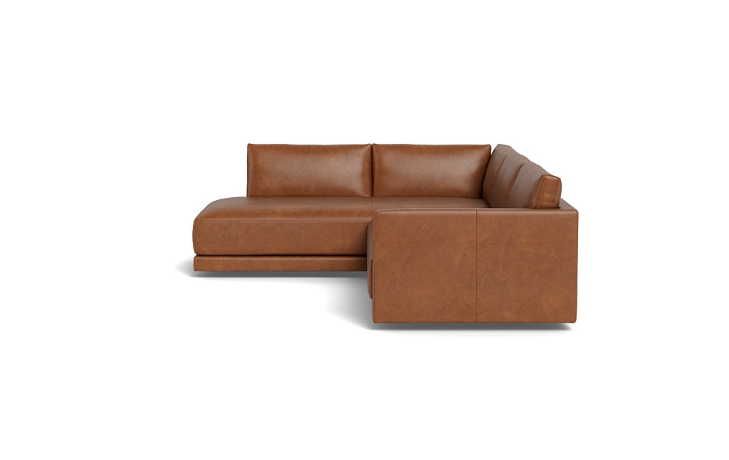 Lukas 3-Seat Leather Left Bumper Sectional - Image 1