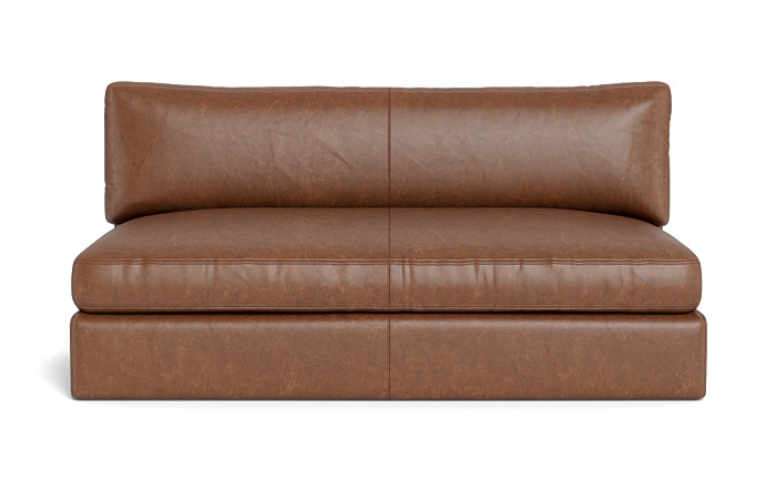 Tatum Leather Modular Armless Sofa - Image 3
