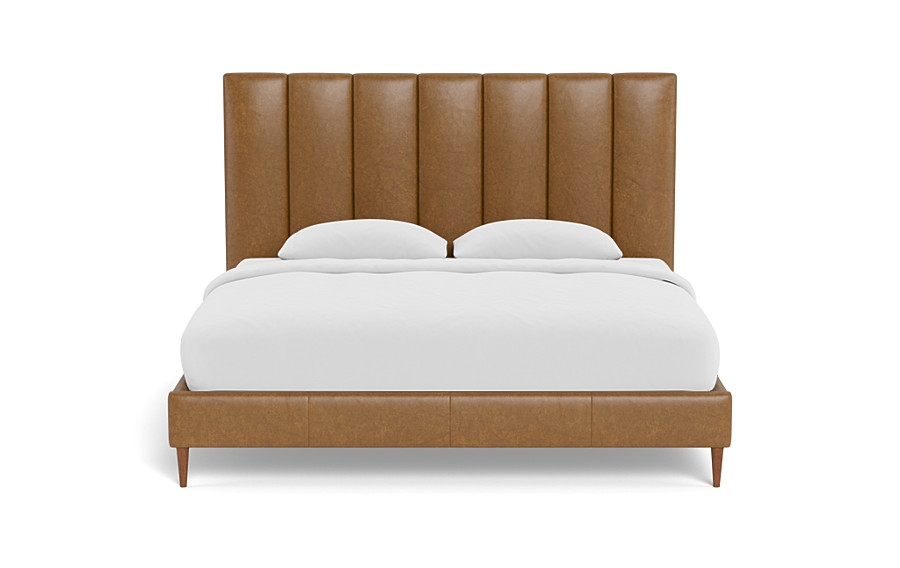 Lowen Leather Upholstered Bed with Tufting Option - Image 0