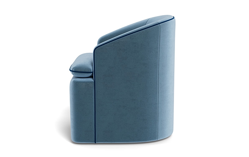 Daphne Upholstered Chair with Contrast Piping - Image 2