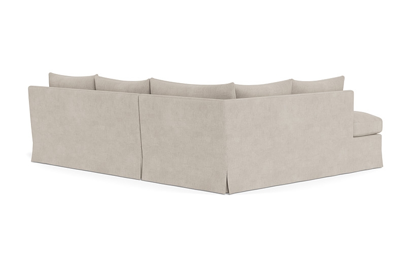 Sloan Slipcovered 3-Seat Left Bumper Sectional - Image 1