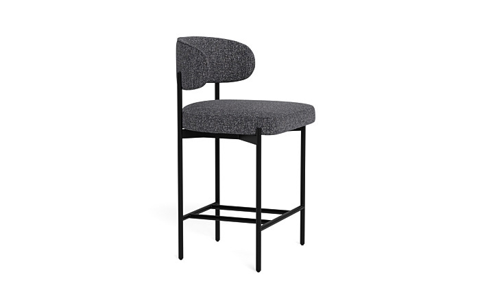 Hollis Metal Framed Upholstered Counter Stool - Image 3