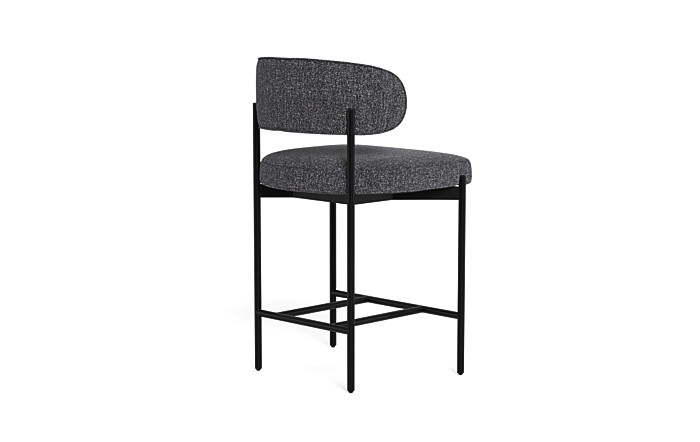 Hollis Metal Framed Upholstered Counter Stool - Image 1