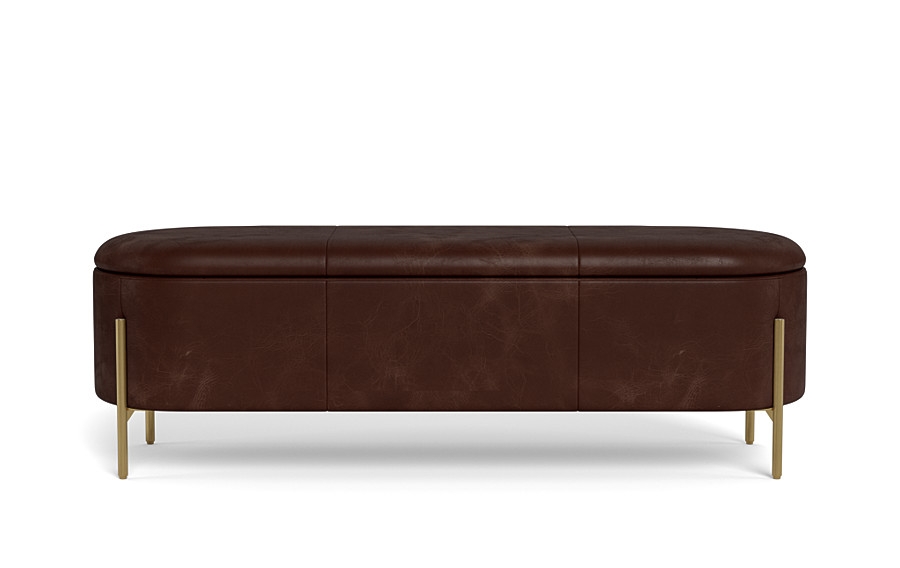 Fiona Leather Storage Bench - Image 0