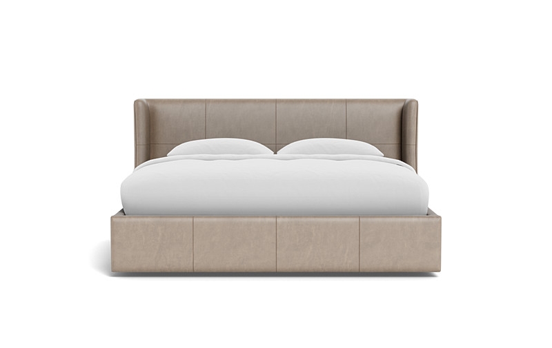 Graham Leather Upholstered Bed with Storage Option - Image 0