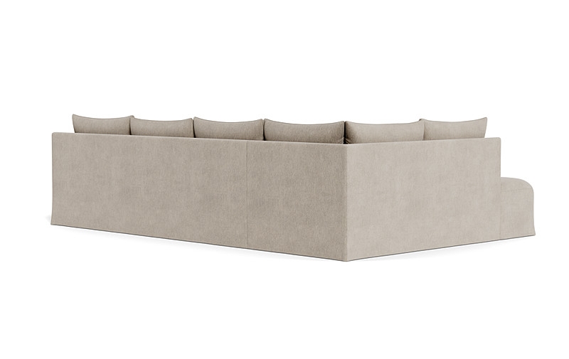 Dixon Slipcovered 4-Seat Left Bumper Sectional - Image 2