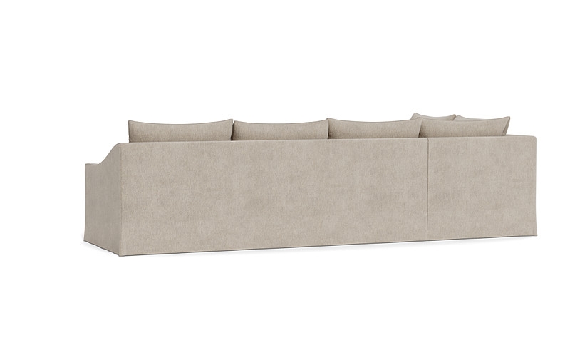 Dixon Slipcovered 4-Seat Left Bumper Sectional - Image 1