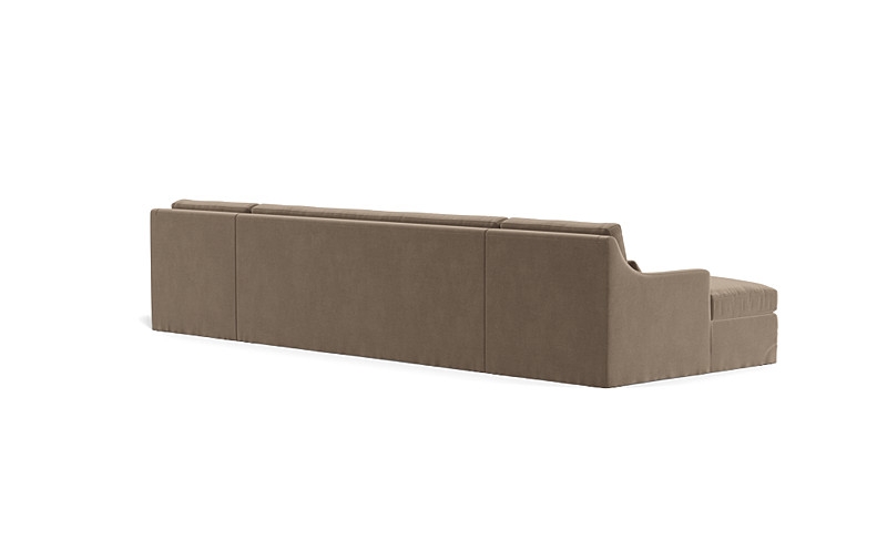 Ella Slipcovered 3-Piece 5-Seat U-Sectional, 163" Length, Standard Depth, Standard Chaise Length/Width, Oak Leg, Down Alternative Fill - Image 3