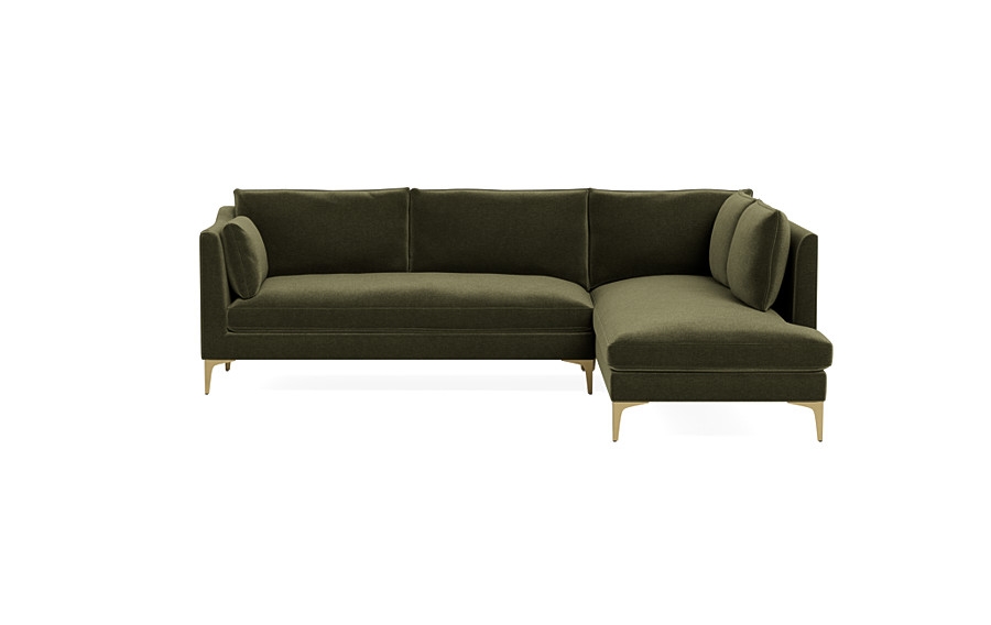 Caitlin 3-Seat  Bumper Sectional by The Everygirl® - Image 0