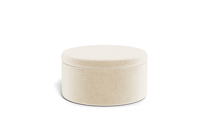 Colten Round Storage Coffee Table Ottoman - Image 4