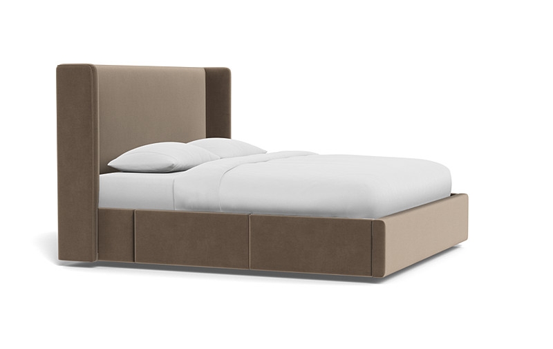 Graham Upholstered Bed with Storage - Image 1