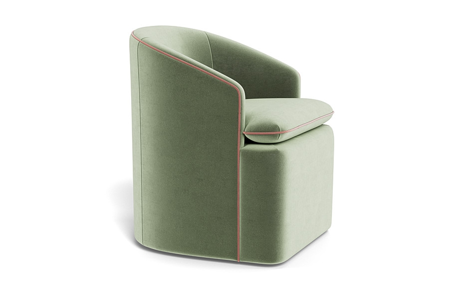 Daphne Upholstered Chair with Contrast Piping - Image 3