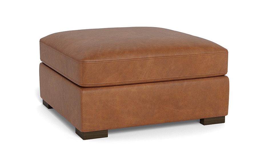 Scarlett Leather Square Ottoman - Image 2