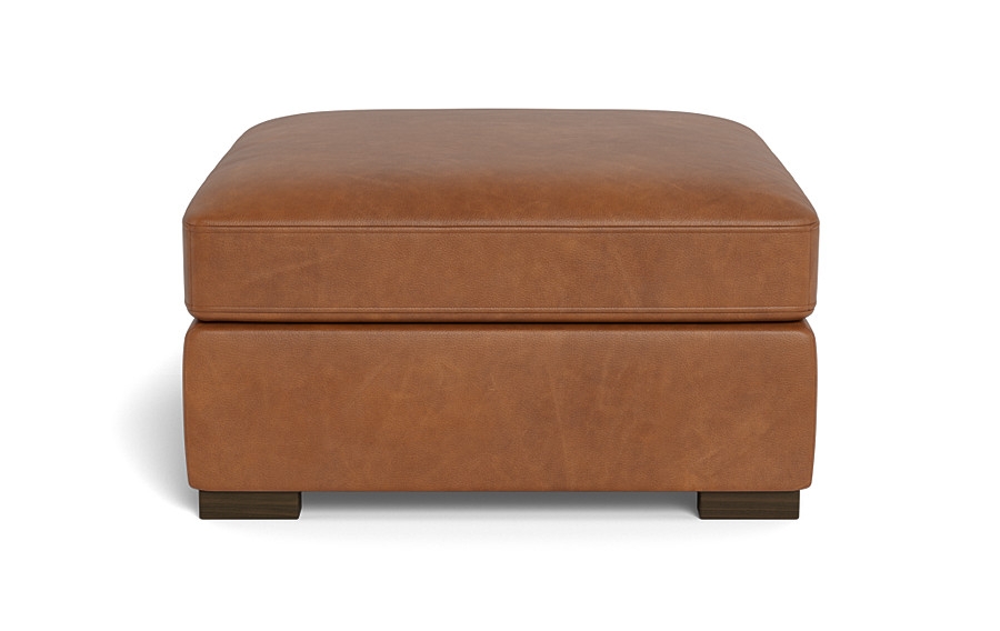 Scarlett Leather Square Ottoman - Image 4