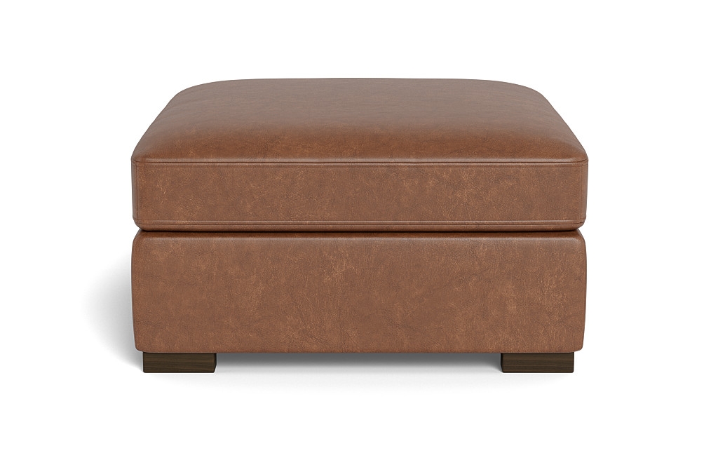 Scarlett Leather Square Ottoman - Image 4