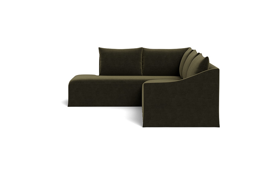 Dixon Slipcovered 3-Seat Left Bumper Sectional - Image 1