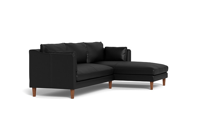 Caitlin Leather  Chaise Sectional by The Everygirl® - Image 1