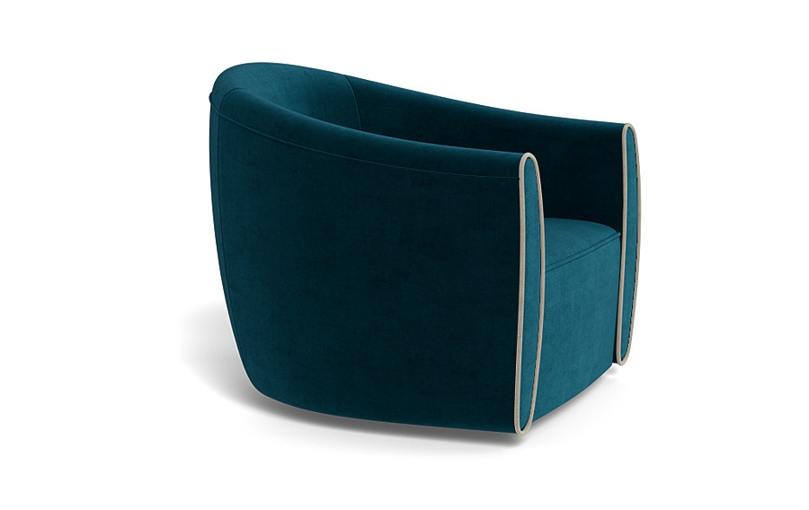 Lawson Swivel Chair with Contrast Piping - Image 4