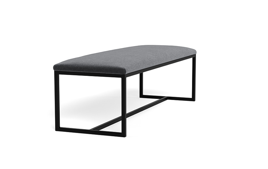 Fritz Metal Framed Upholstered Bench - Image 4